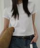NOIRER FOR WOMAN Supima Cotton Luxe Crop T-Shirt (White)