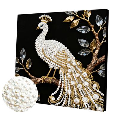 DIY Pearl Diamond Painting Gem Art for Adults Home Decor Diamond Dots Paintings Picture Arts Craft 25x25cm With Frame