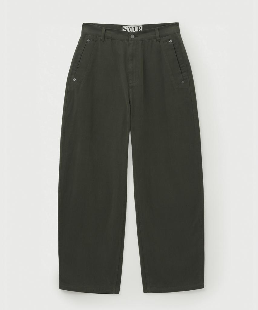 Seteo Brushed Cotton Pants Charcoal