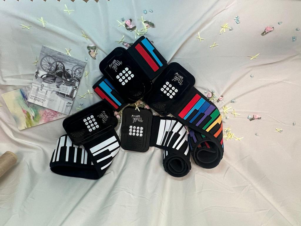 49-Key Folding Silicone Hand-Rolled Piano for Kindergarten Students
