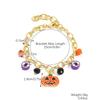 Bracelet Set Hot Sale Rice Bead Orange Pumpkin Skull Pendant Halloween Bracelet