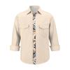 Men'S Fashionable Lapel And Shoulder Length Short Sleeved Casual Top