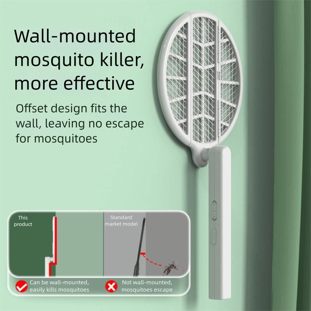 Foldable Design Electric Mosquito Swatter Electric Swatter 2 IN 1 Mosquito Lamp  Travel Use
