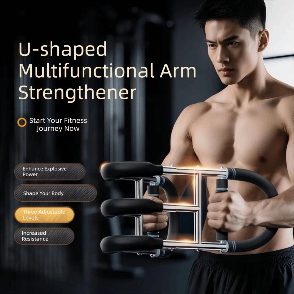Triple-Spring Arm Twist Adjustable Chest Expander Strength Training Arm Trainer Office Exercise