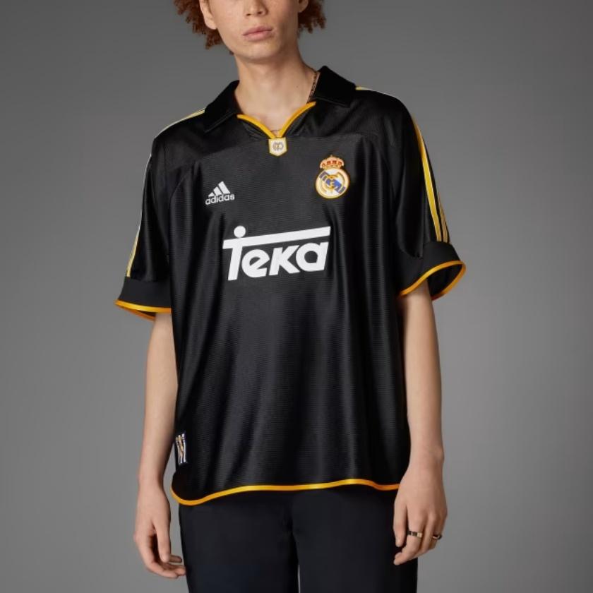 adidas Real Madrid 99/00 Away Jersey Black Men Tops JW1992