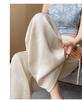 Plus Size Chinese Style Jacquard Wide-Leg Pants for Women, Spring/Summer Ice Silk Loose Fit
