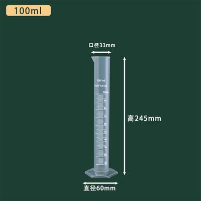 Cilindru gradat din plastic de laborator, 100ml