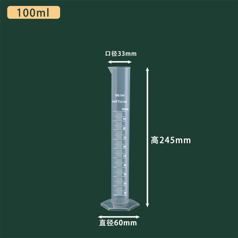 

Лабораторный пластиковый мерный цилиндр, 100 мл One Size