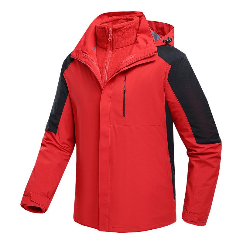 Detachable Unisex 3-in-1 Warm Workwear: Windproof, Wear-Resistant Two-Piece Outdoor Mountaineering Set
