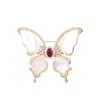 Retro and Elegant Shell Butterfly Brooch, Light Luxury Imitation Shell Butterfly Brooch, Elegant Anti-glare Pin
