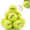 12 Pcs Squeaky Tennis Balls for Dogs - 2.58" Interactive Doggy Toys - Mini Safe, Durable for Small Medium Large Dogs Training Playing, with 1