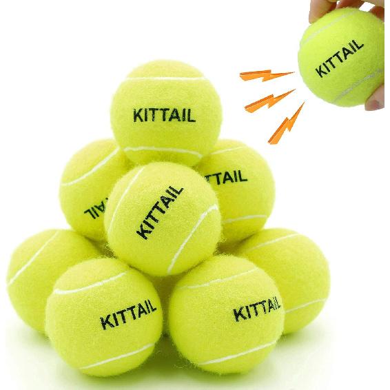 12 Pcs Squeaky Tennis Balls for Dogs - 2.58" Interactive Doggy Toys - Mini Safe, Durable for Small Medium Large Dogs Training Playing, with 1