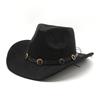Western Cowboy Hat With Large Brim For Outdoor Sun Protection And Photography