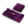 Einfarbige Samt-Schmuckschatulle Luxuriöser Schmuck-Display-Halter Aufbewahrung für Ringe/Halsketten/Armbänder