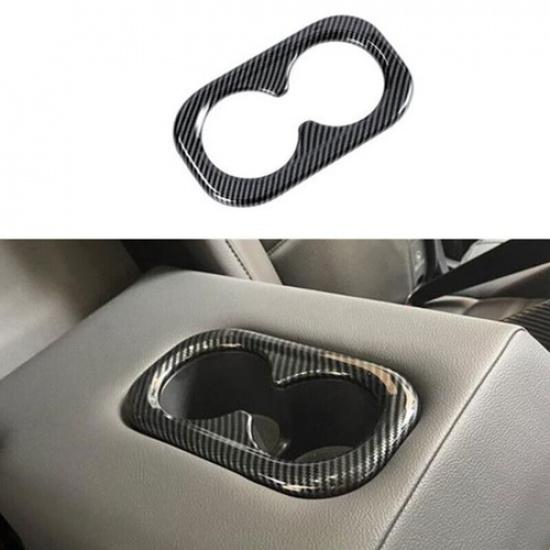 Carbon Fiber Rear Water Cup Holder Frame Cover Trim For Honda CR-V CRV  2024