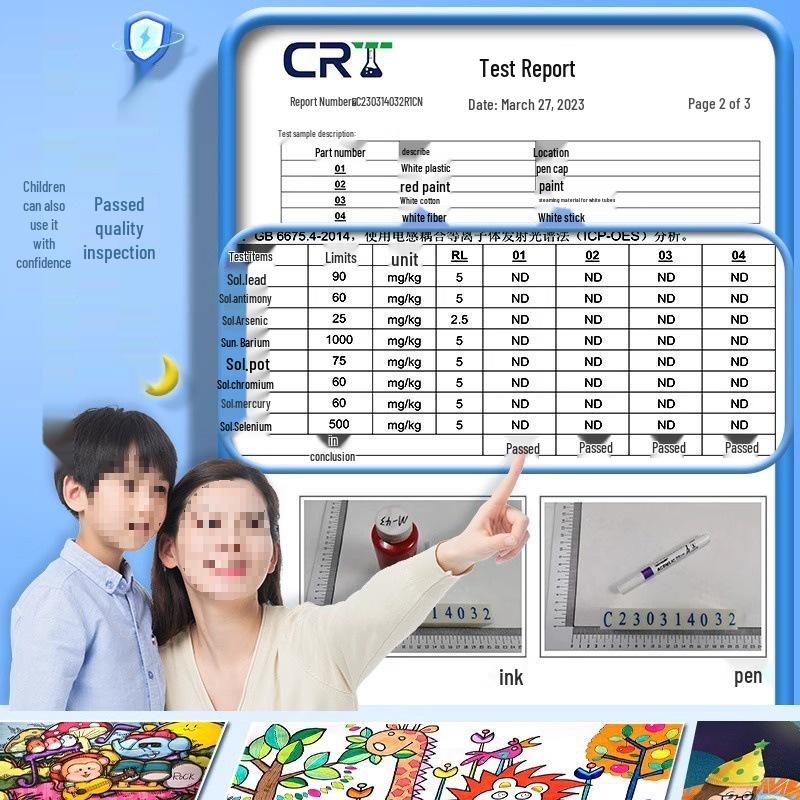 Waschbare, nicht ausblutende Buntstifte für Grundschüler - Schichtbar & Wasserdicht