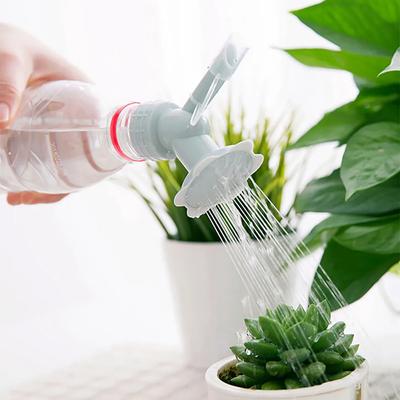 Topfpflanzen-Bewässerungswerkzeug Kanne Garten 2in1 Kunststoff-Sprüher Düse Gießkannen Sprinkler für Bewässerer Flasche Gartenwerkzeug