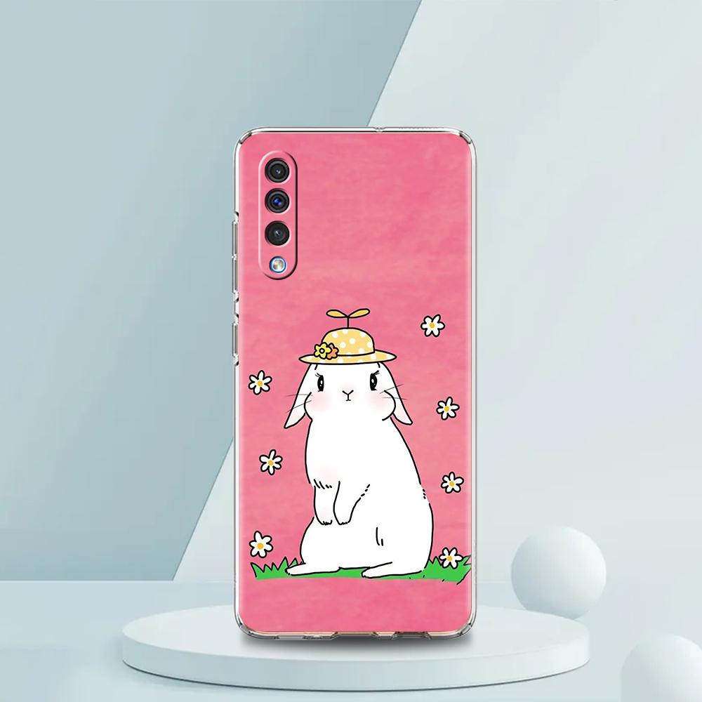 Cute Colorful Rabbit Case For Samsung A16 A14 A12 A22 A32 5G A34 A42 A52 A54 A50 A70 A30 A40 A20E A10S A20S A02S A04S A06 Cover