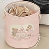 Laundry Hamper for Home Use Foldable Cotton Linen Basket With Lovely Designs for Organizing Dirty Clothes In Any Room