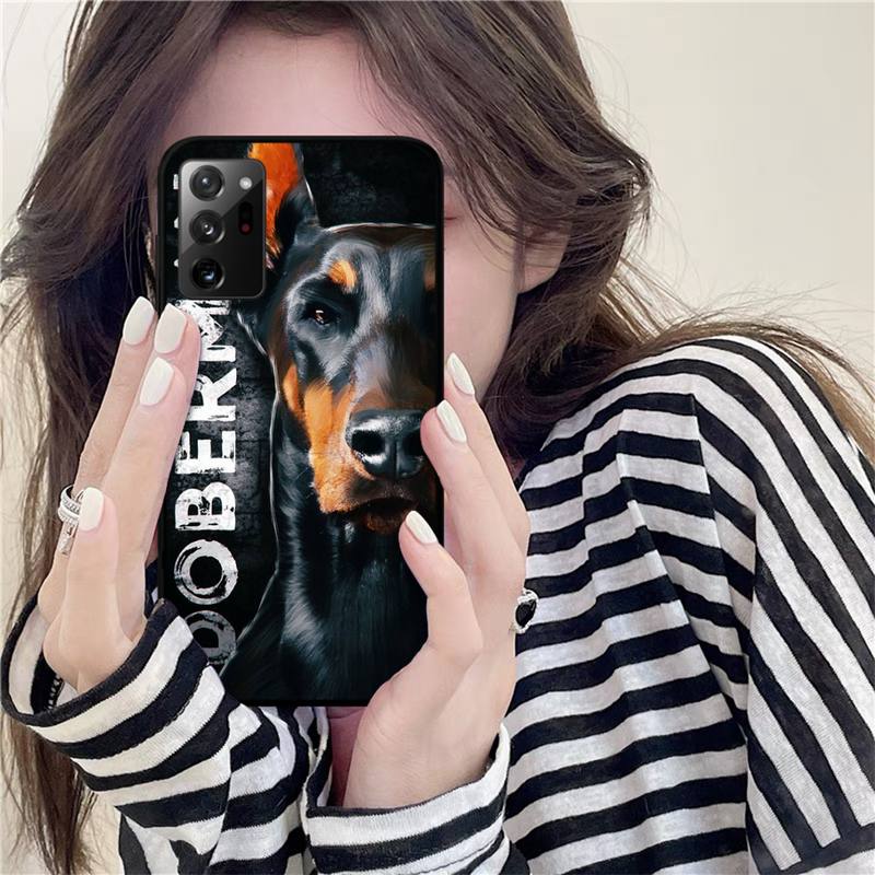 Yinuoda Animal Dachshund Doberman Dog Phone Case for Samsung Note 20 Ultra 10 Pro Lite Plus 9 8 5 4 3 M 30s 11 51 31 31s 20 A7