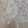 1pc Retro Style Lace Placemat,Embroidered Lace Three-dimensional Table Decoration,Flower Design Meal Mat Round Dining Decor
