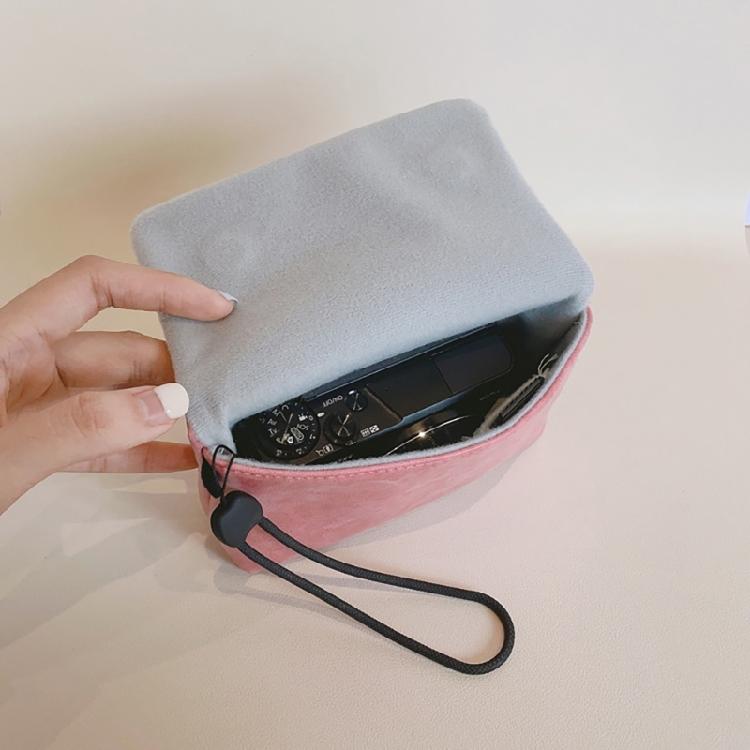 PU Camera Storage Bag for ZV 1F Users and More Digital Camera Vlog Camera with Convenient Compartments