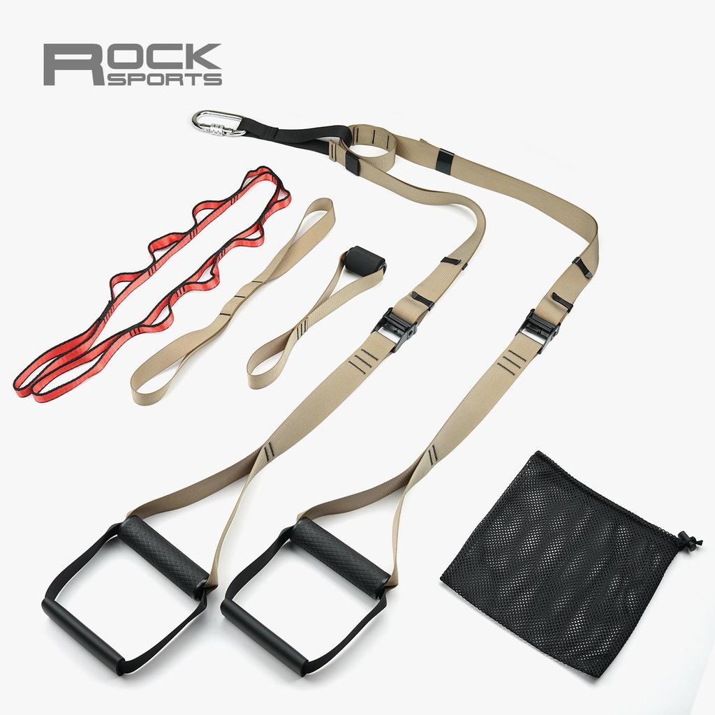 RS-trx Suspension Training Straps: Home Fitness Equipment for Comprehensive Resistance Training, Suitable for Both Men and Women.