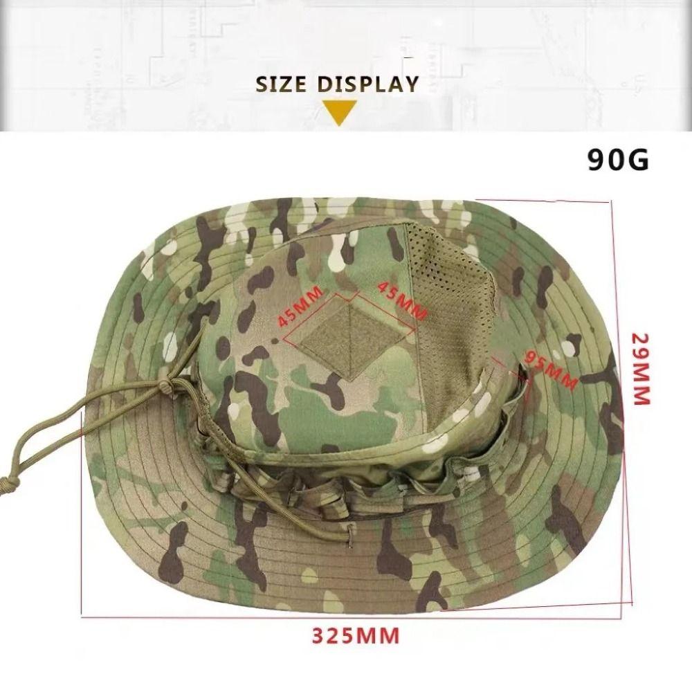 Breathable Bucket Benny Hats Large Brim Multicam Fishing Sun Cap Fisherman Hat Fishing