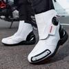 Men Motorcycle Boots Shoes Microfiber Leather Waterproof Quick Lacing Professional Botas Moto Hombre Bota Motociclista