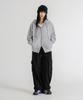 LEMAIN SECOND One-Pleat Wide Cargo Sweatpants [Black]