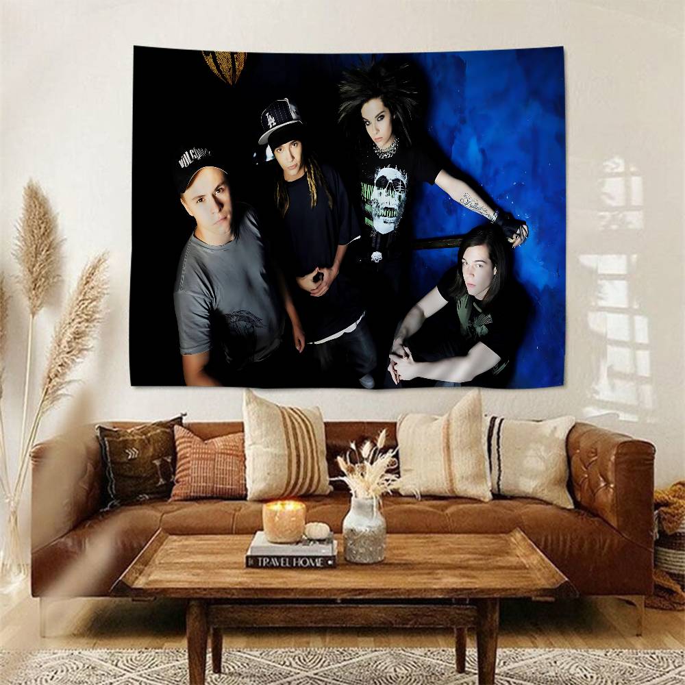 Metal Rock Band TTokio HHotel Hanging Bohemian Tapestry Hanging Tarot Hippie Wall Rugs Dorm Japanese Tapestry