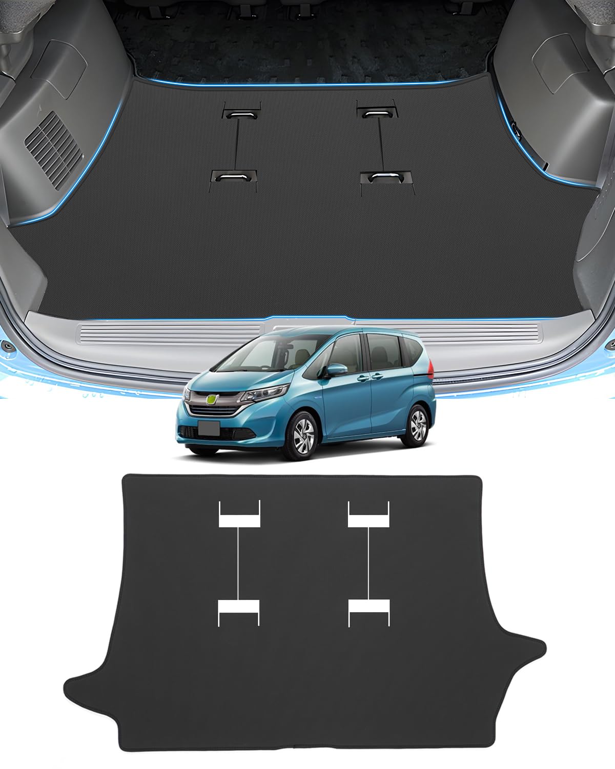 

Mixsuper Honda Freed Серия GB Багажник 2D Подходит для Freed Багаж Груз Сентябрь 2016 Настоящее время Freed GB Водонепроницаемый ПВХ Скручиваемый Истирание чёрный