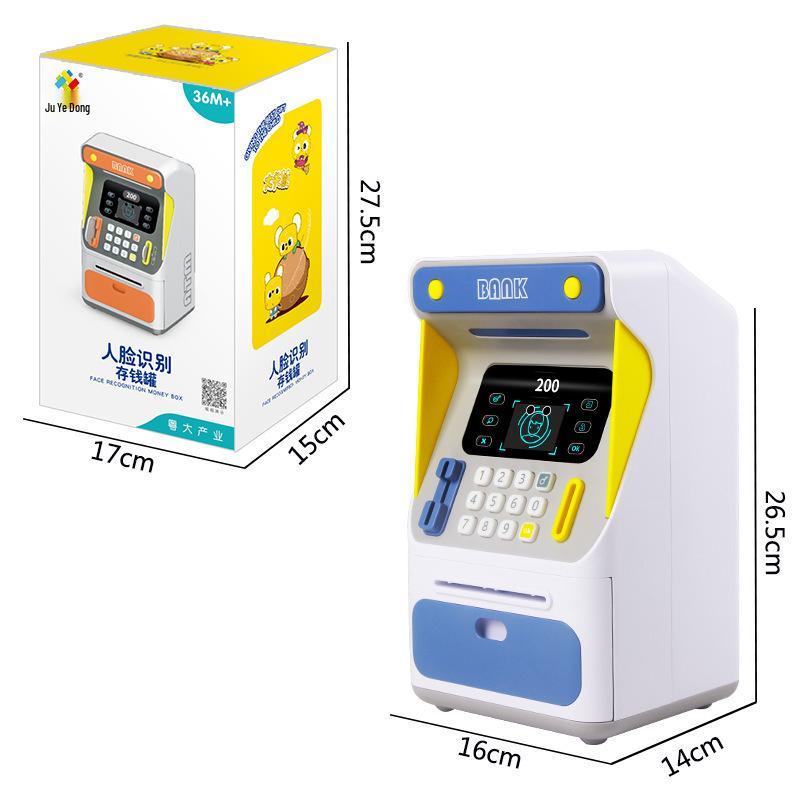 Face Recognition ATM Money Box: Automatic Password Roller Safe Educational Toy