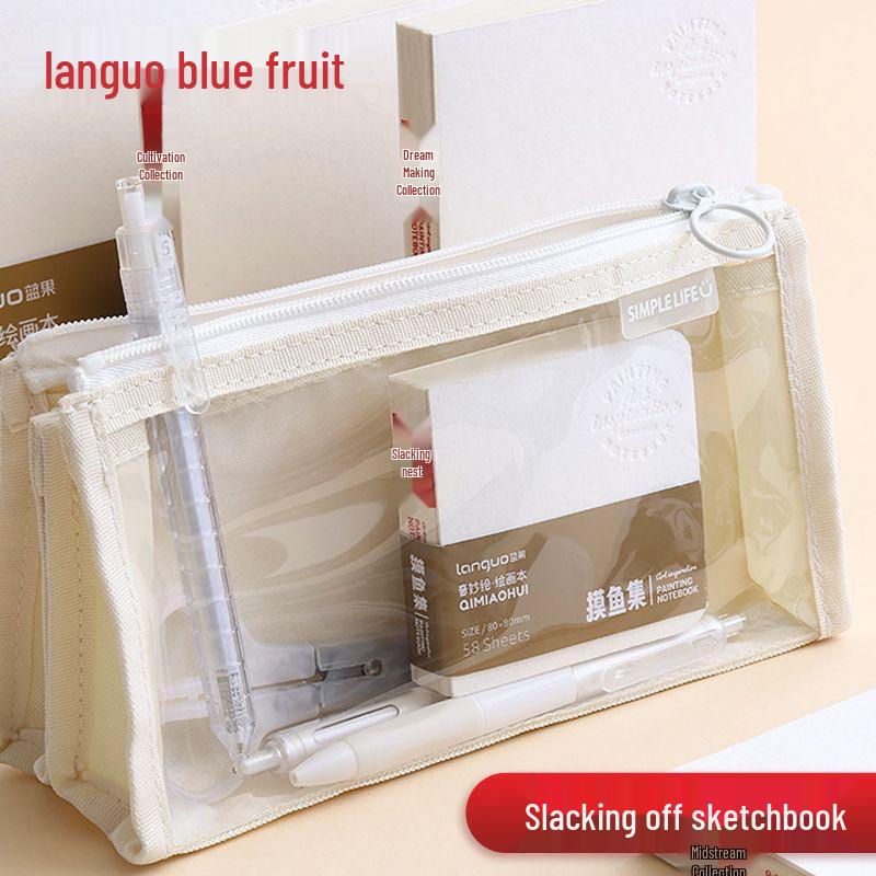 Blue Fruit Sketchbook: Wonderful DIY Watercolor & Pen Drawing Journal with Thickened Cardstock