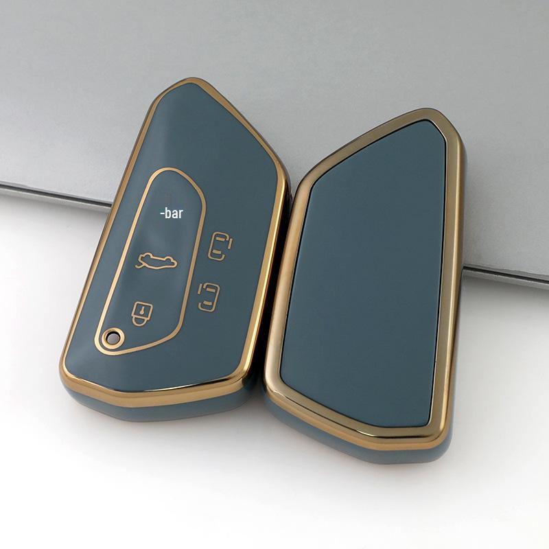 Volkswagen Key Case for Golf 8, New Teramont, Lanyue 2021, ID.4 CROZZ - Protective Shell with Buckle