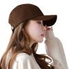 Hanahana15 Cap Deep Large UV Cut Cotton Simple Spring Summer Autumn Winter Cm Cm Chocolate Women's Men's Sun-Shading 57.0 63.5