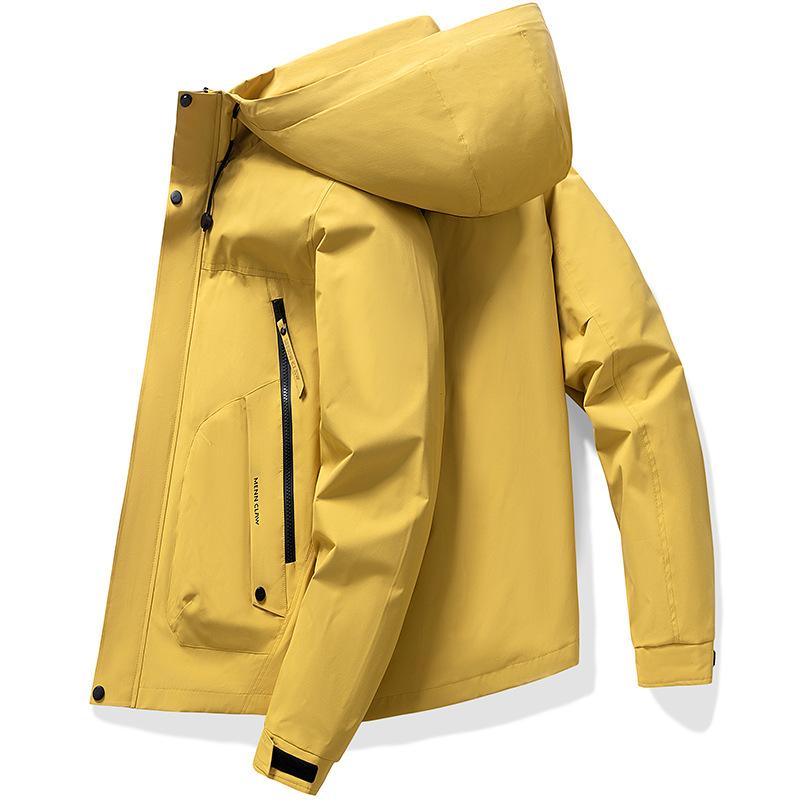 Waterproof Jacket Men Hood Jacket Spring Autumn Hiking Camping Coats Male Clothes