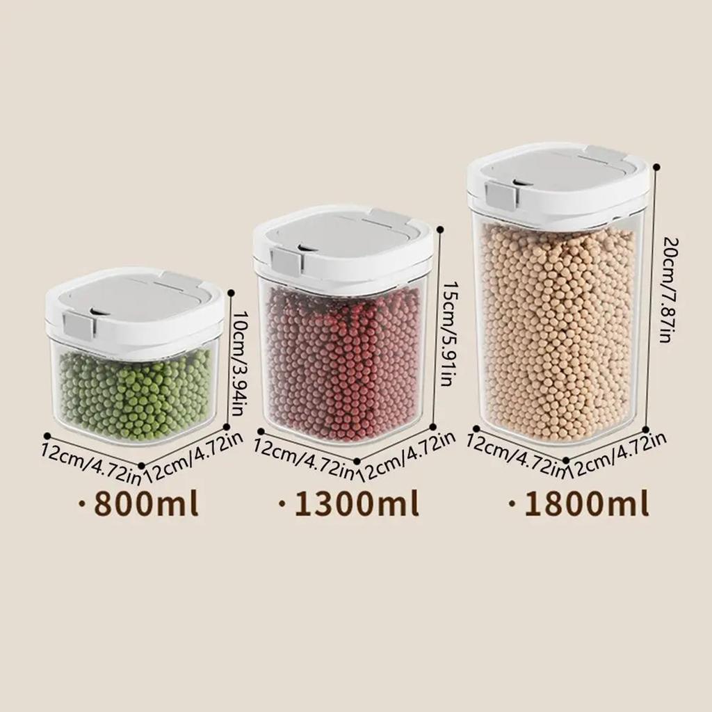 Food Storage Container with Scoop Milk Powder Container Airtight Kitchen Food Storage Jar for Cereal Flour & Snack Container