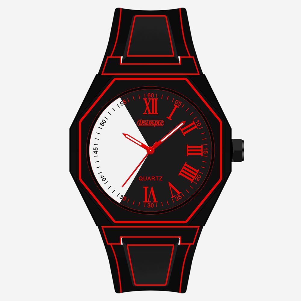 Modern Minimalist Sketching Creative Sports and Leisure Watch Creative Design Waterproof Watch