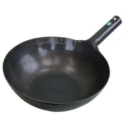 Yamada Industries Σιδερένιο wok 30cm πάχος μονόχειρο (πλάκα 1,2mm)