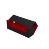 THE GORILLA CASE Large Capacity Deck Case, PU Leather Storage Box, Holds Approximately 400 Decks (Black X Red)
