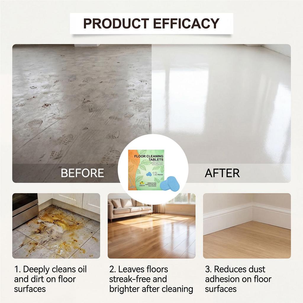 12 Pack Floor Cleaning Pads for Robot Mops - Deep Cleaning Solution for Hardwood, Tile, PVC Floors, Compatible with All Mops