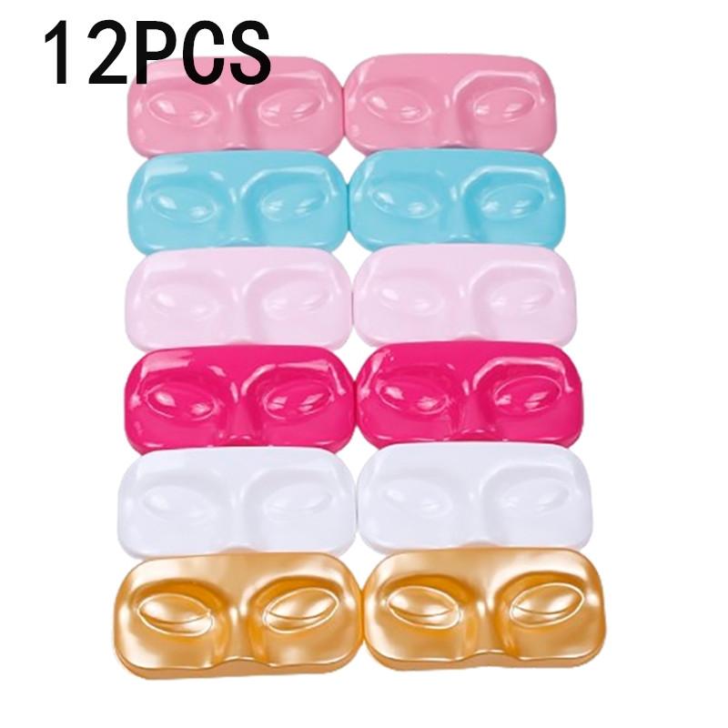 

12PCS 11.5x5.5cm Mix Color Lashes Package Box False Eyelashes Packaging Boxes With Tray Eyelash Storage Box Makeup Tool