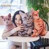 Baby-k 50cm Cute Simulation Three-dimension Cat Pillow Tiger Pattern Plush Doll Toy