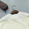 Decorative Embroidery Petal Cape False Collar for Stylish Ladies Elegant Pearls Beaded Shawl Wrap for Sweater and Dress