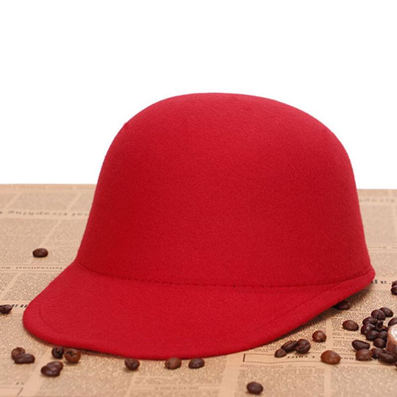Zhenyueqi Parent-Child Imitation Wool Felt Fedora Hat