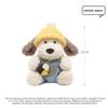 Peluche Con Tessuto a Pelo Lungo Forma di Cane Carino Per Bambini e Regalo