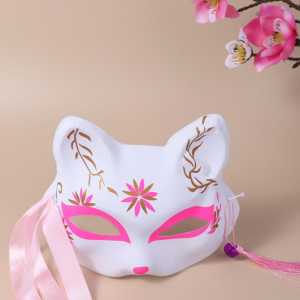 Blossom Masquerade Festival Bell Cosplay Props Halloween Decoration Cat Mask Costume Party Mask