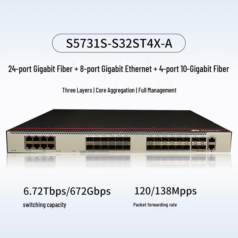 Huawei S5731S-S32ST4X-A 2.5G Fiber Aggregation Switch CN plug (adapter included)