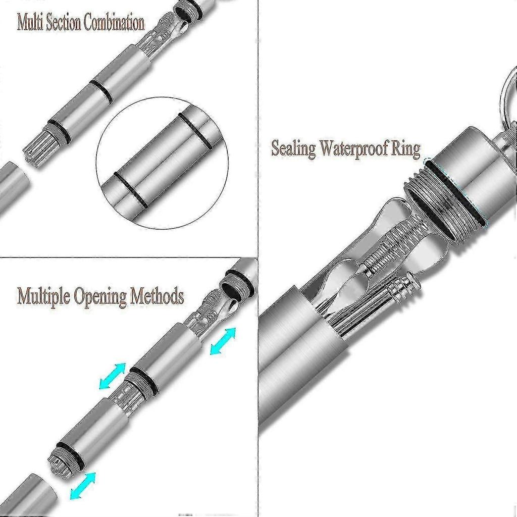 Ear Wax Removal Kit, Ear Pick Tools Earwax Removal 6-in-1 Ear Cleansing Tool Set Stainless Steel Ear Curette Ear Wax Remover Tool With Keychain Box (s